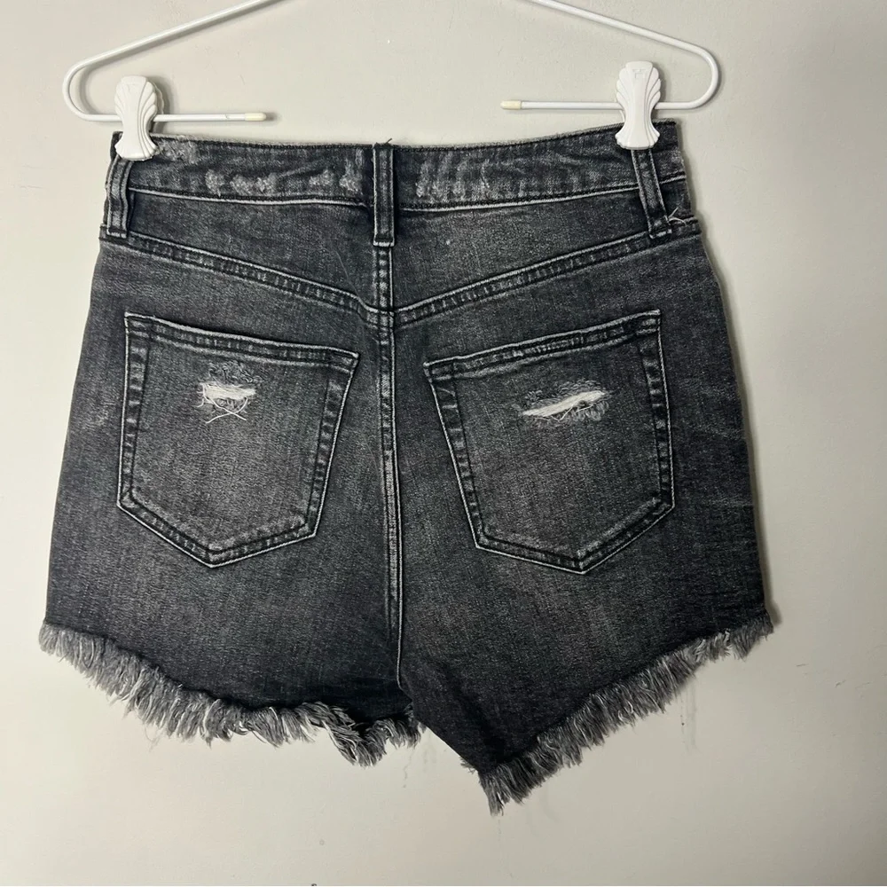 We the Free Lasso Shorts Washed Black Jeans Denim Cut offs Size 29 Revolve 1096